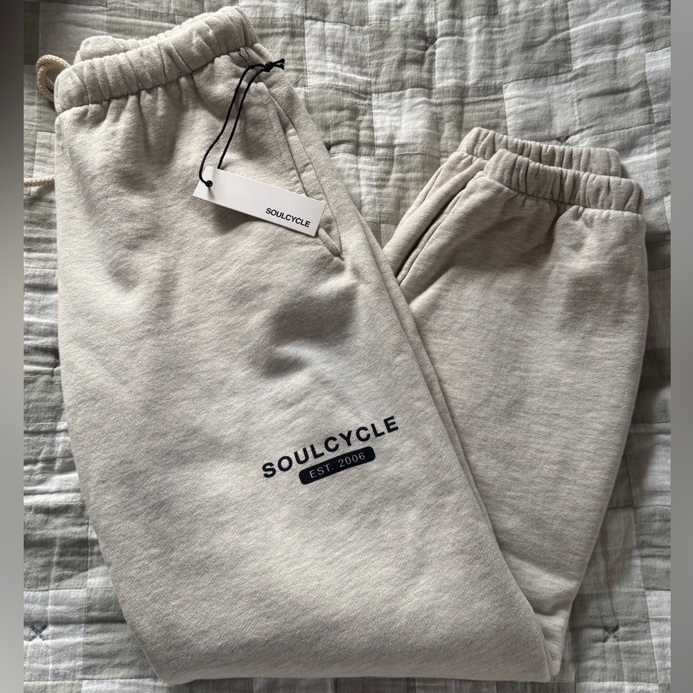 Soul Cycle White Billie Sweatpant Small